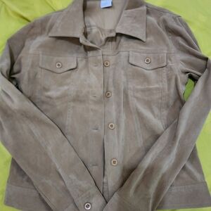 Women's Tan Suede Jacket
